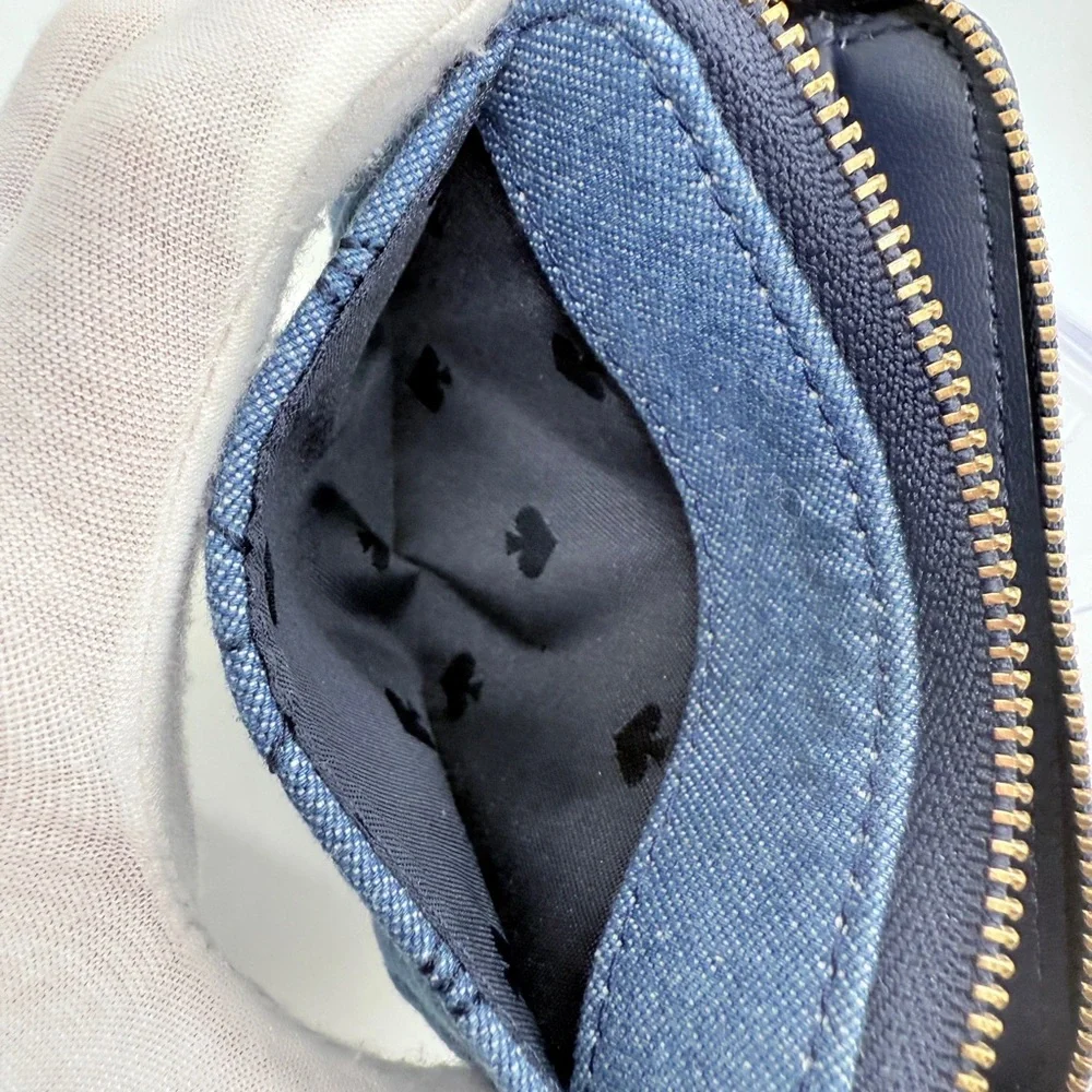 Kate Spade Briar Lane Denim Blue Wallet - Picture 6 of 8